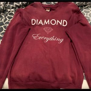Men’s Burgundy Crewneck Sweater